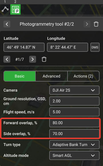 Route Planning for TOPODRONE DJI Air 2S PPK