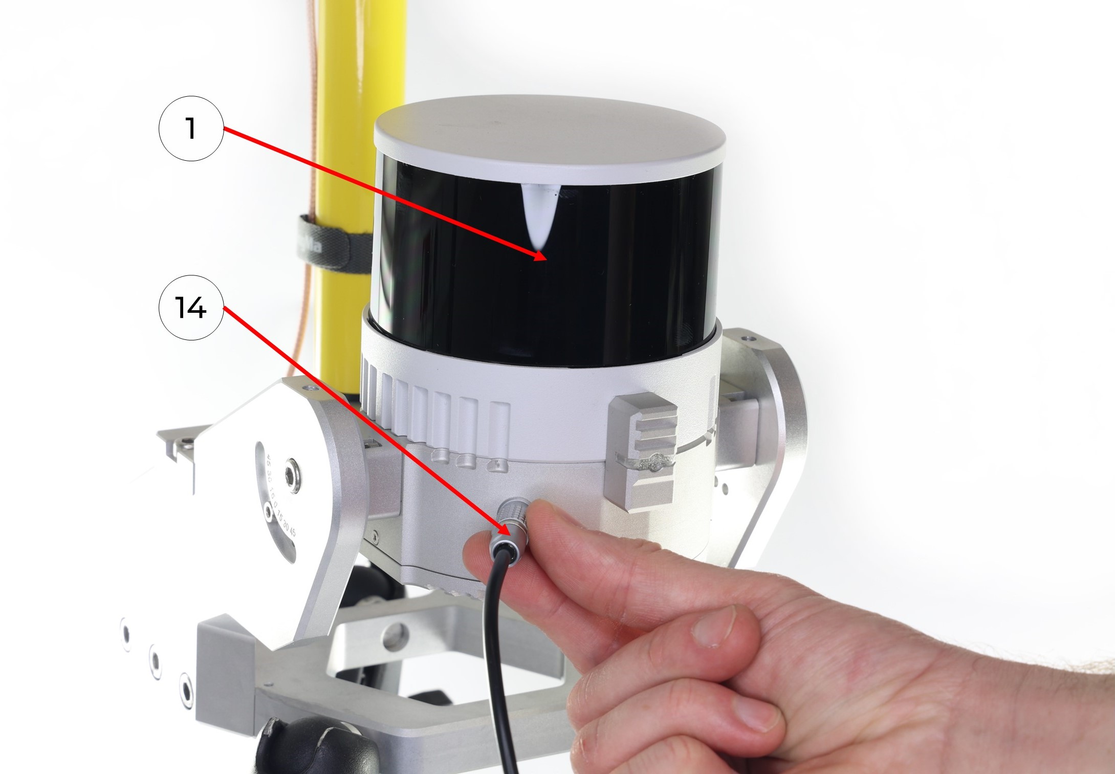 TOPODRONE LiDAR to mobile mount installation