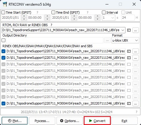 GNSS data converter