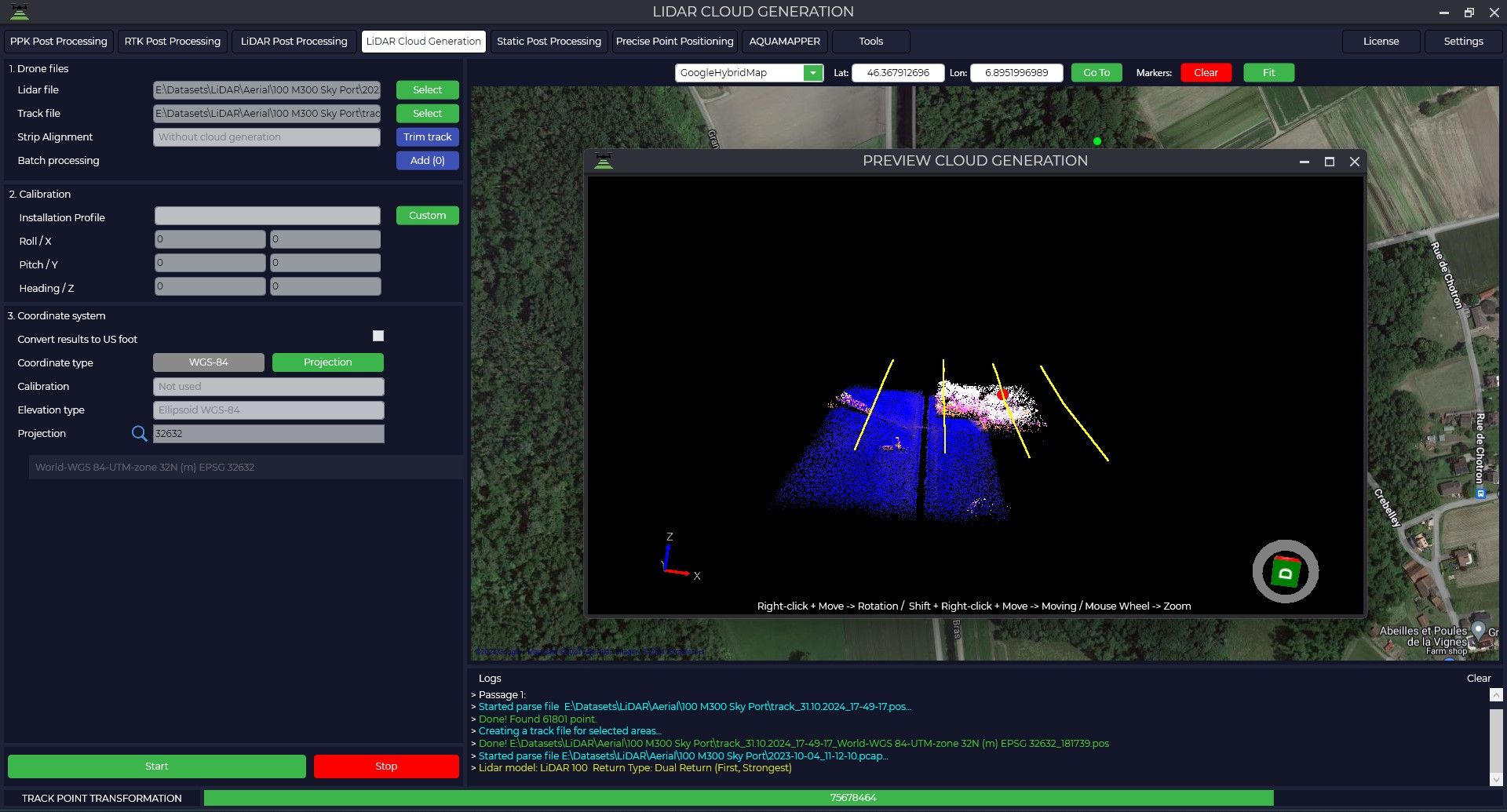 LiDAR Cloud Generation