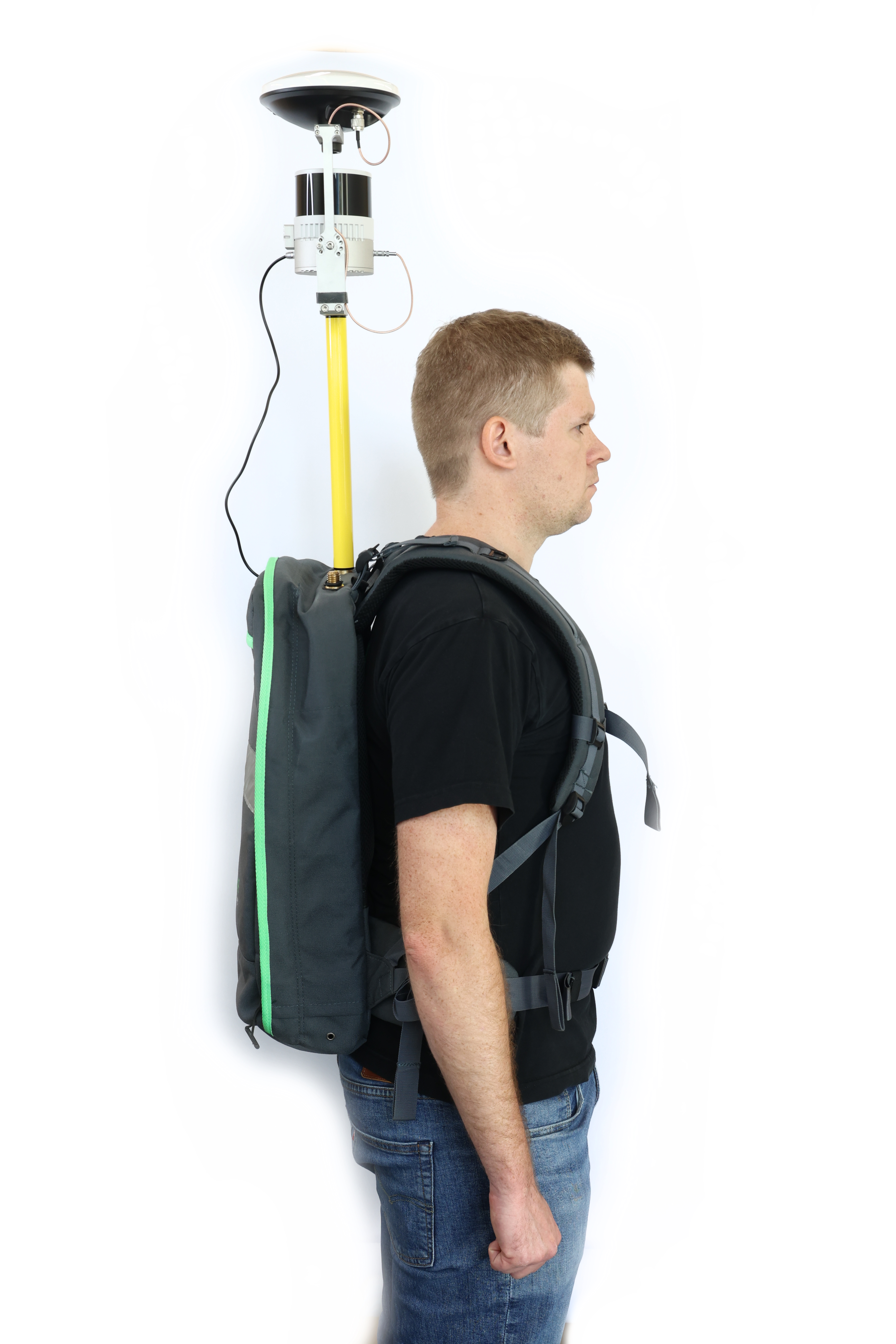 TOPODRONE LiDAR to backpack installation
