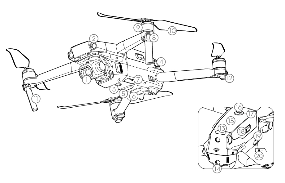 1.3. TOPODRONE DJI MAVIC 2 PRO PPK components