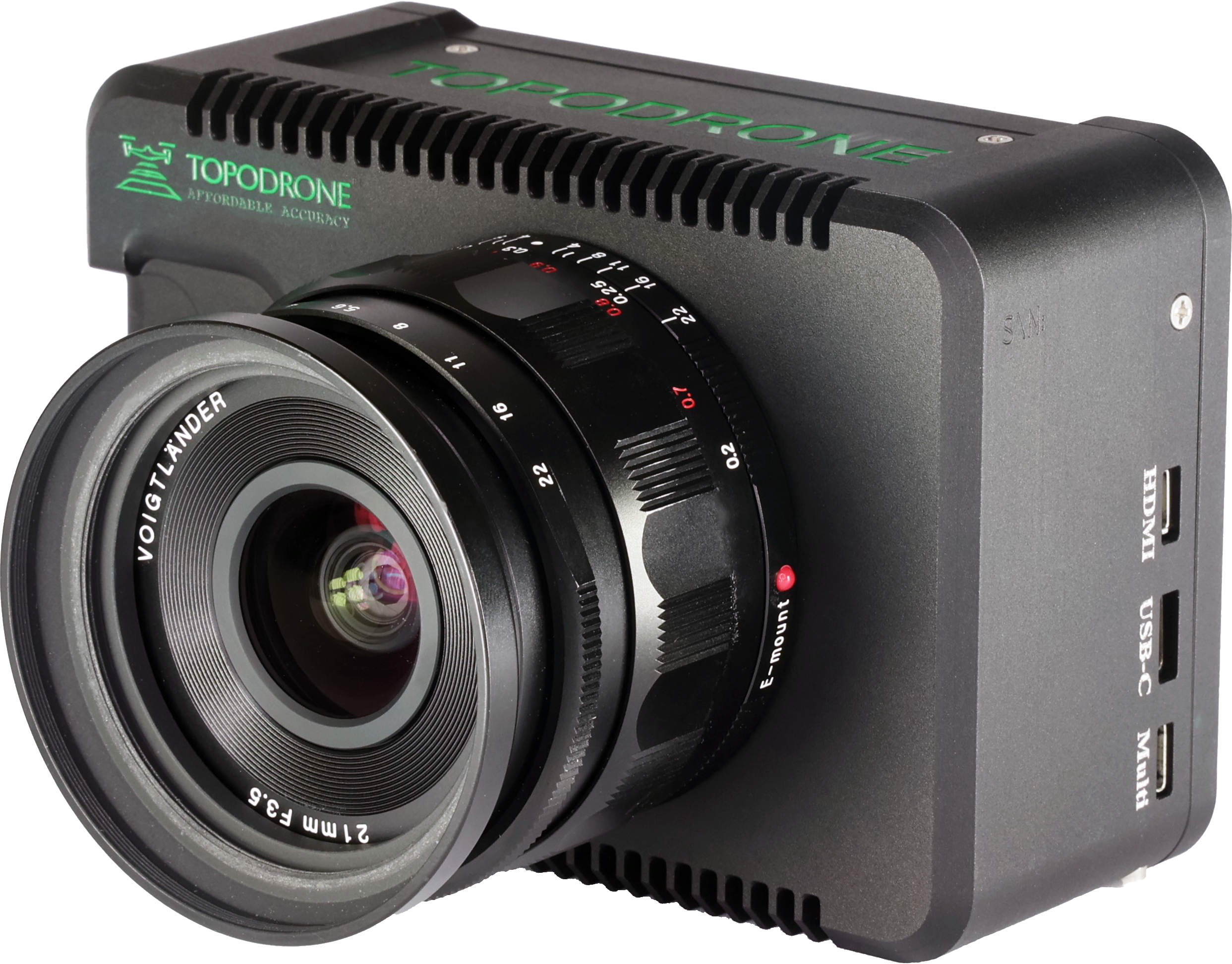 Using TOPODRONE P61 with a visible-range lens