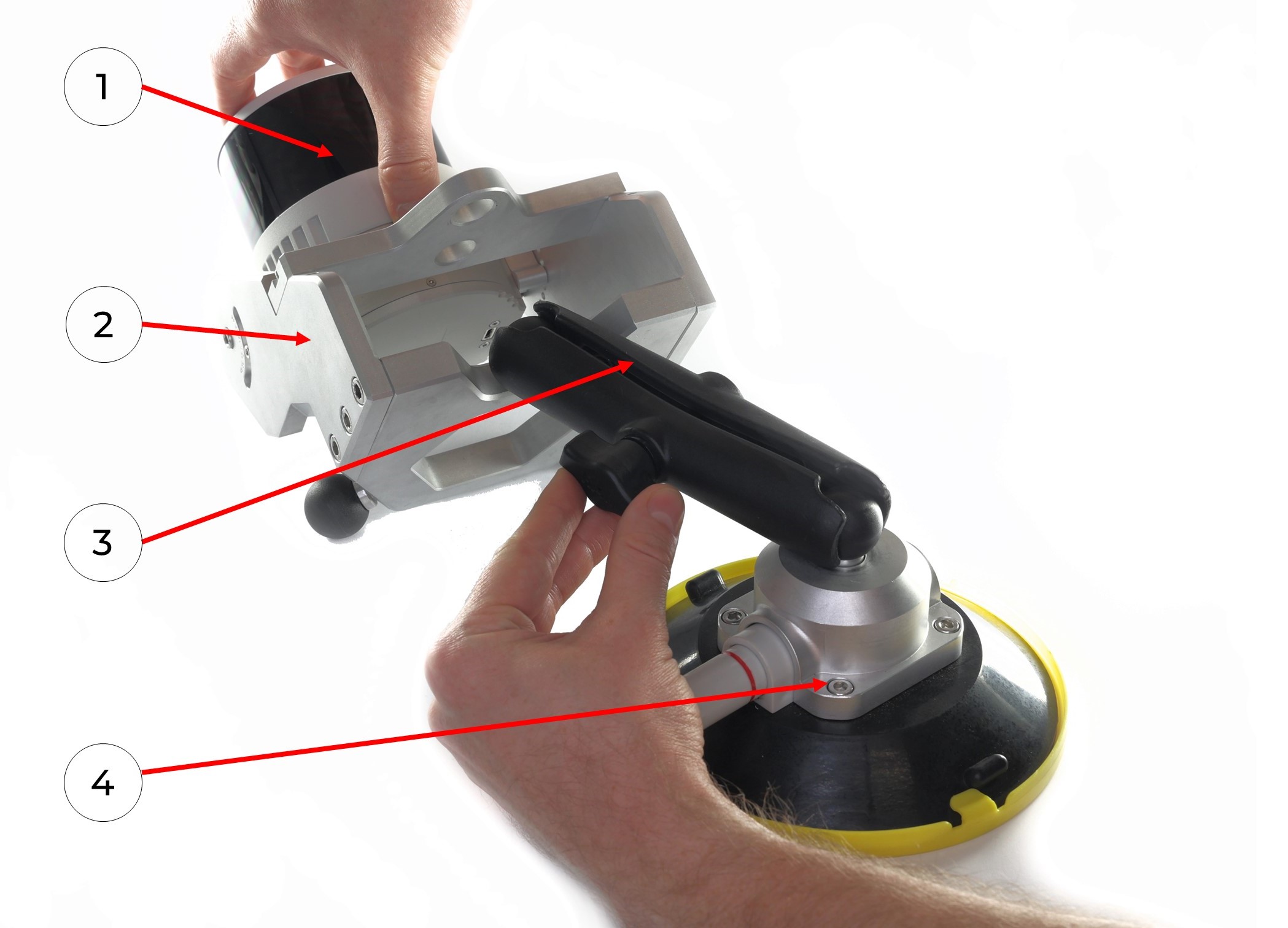 TOPODRONE LiDAR to mobile mount installation