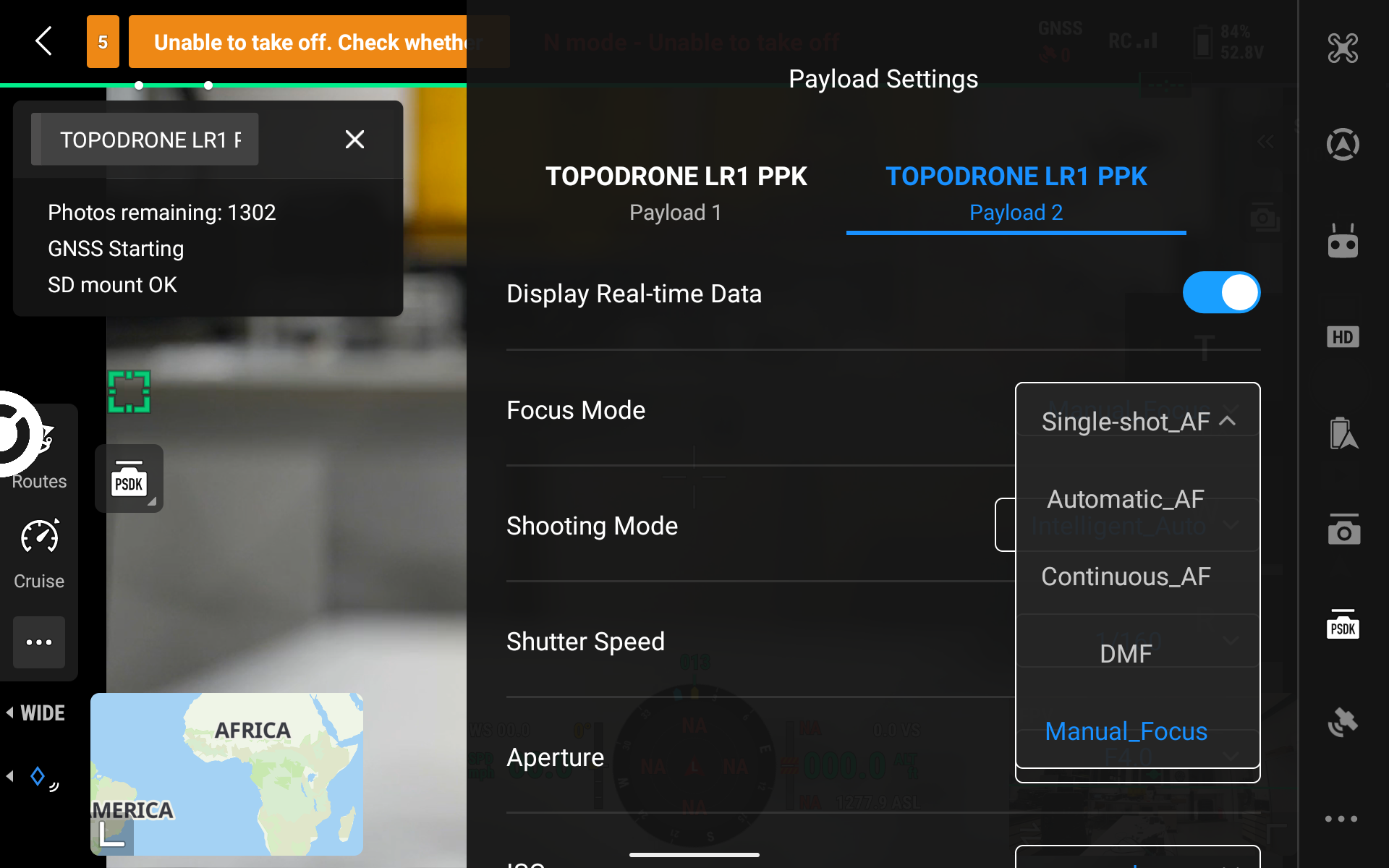 Focus mode selection