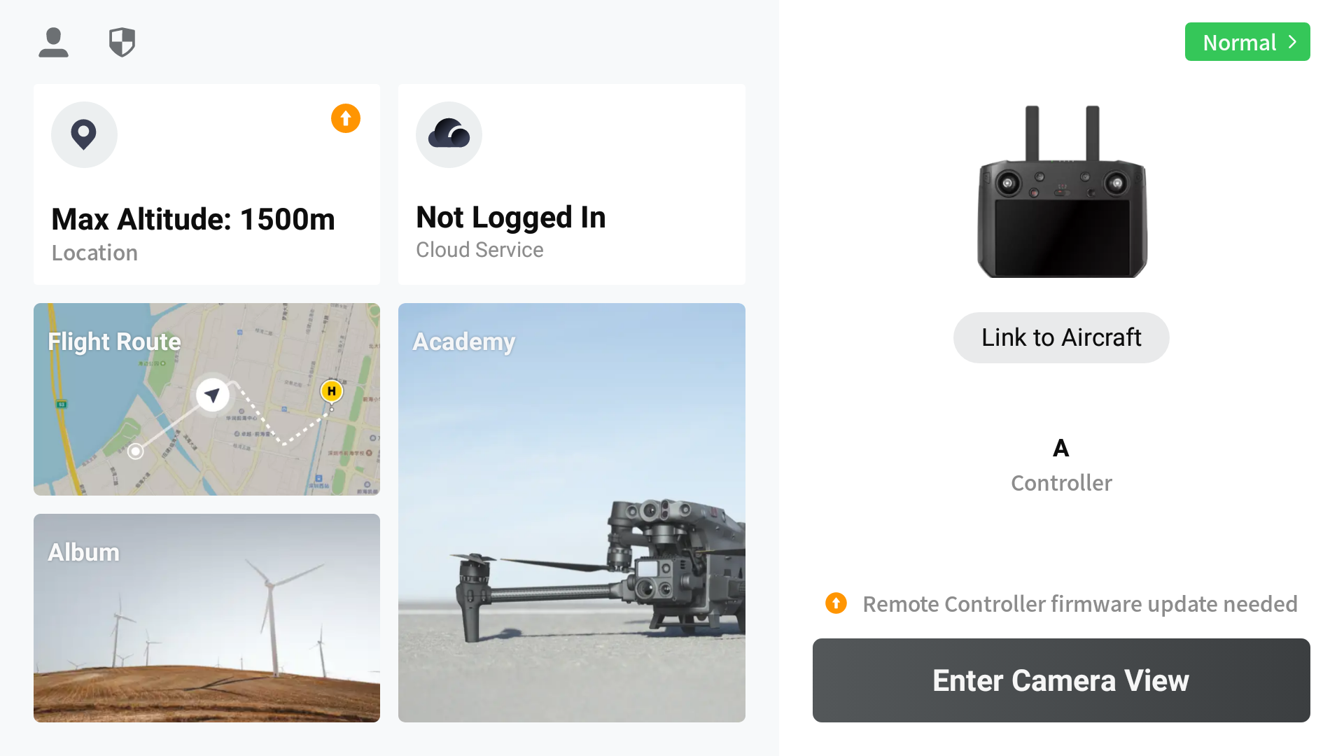 Customization of the camera profile for route building