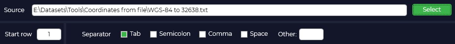 Coordinate Converter(Coordinates from file)