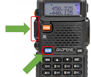 Locating the beacon with the radio
