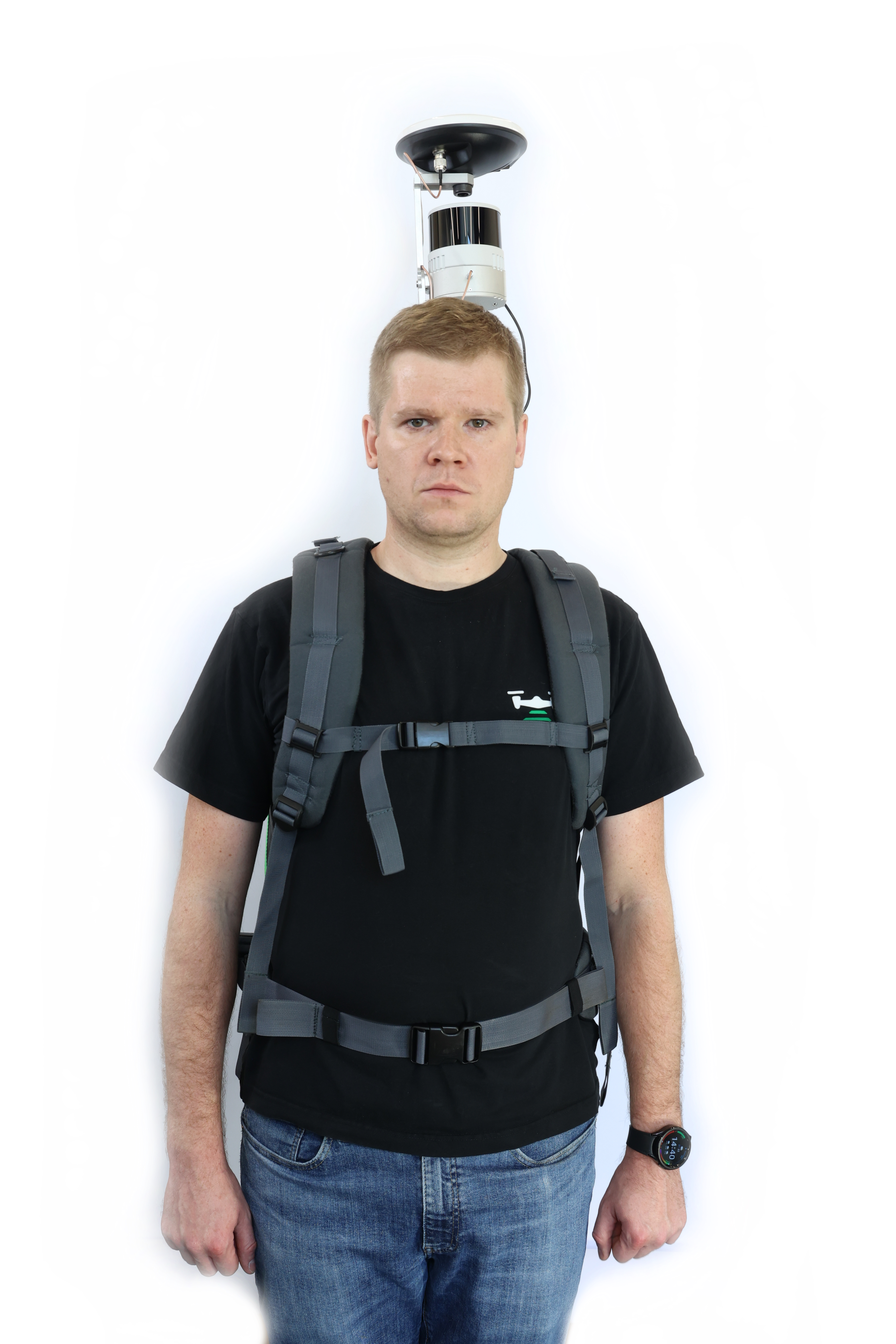 TOPODRONE LiDAR to backpack installation