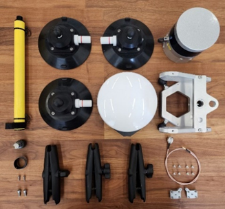 Installing the TOPODRONE laser scanner on a car mount