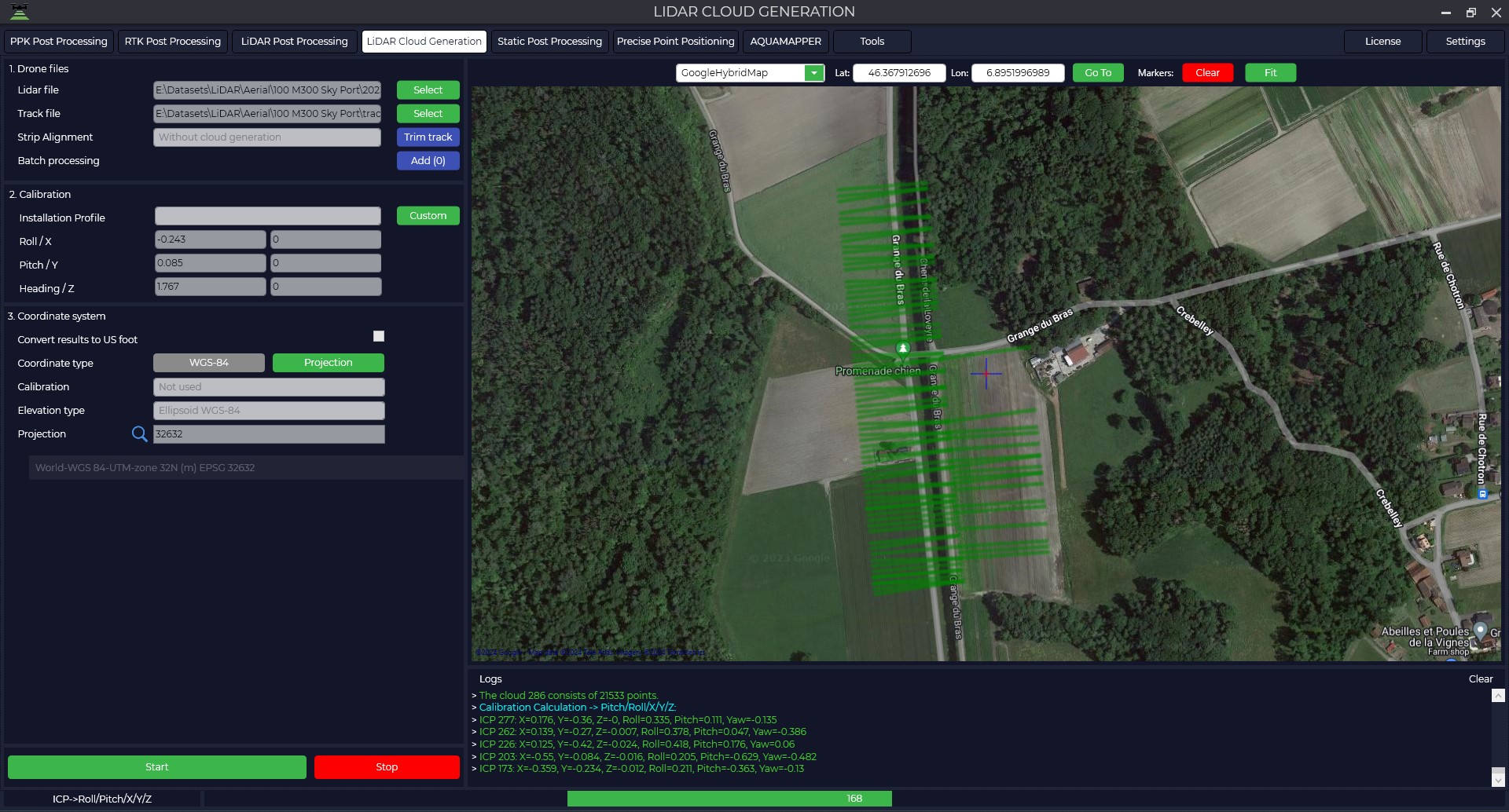 LiDAR Cloud Generation