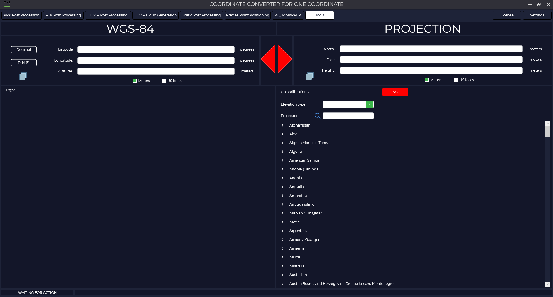 Coordinate converter(One coordinate)
