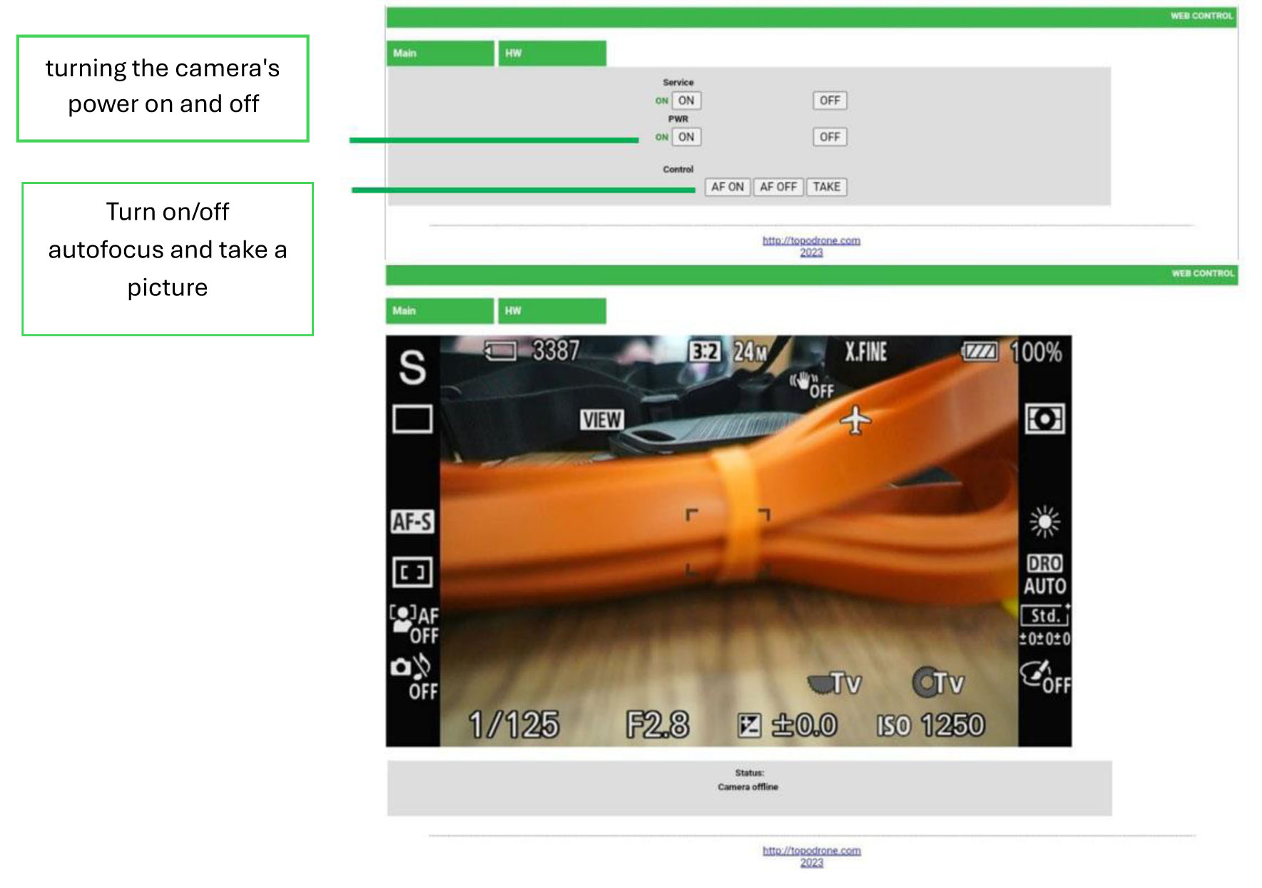 Setting the shooting options
