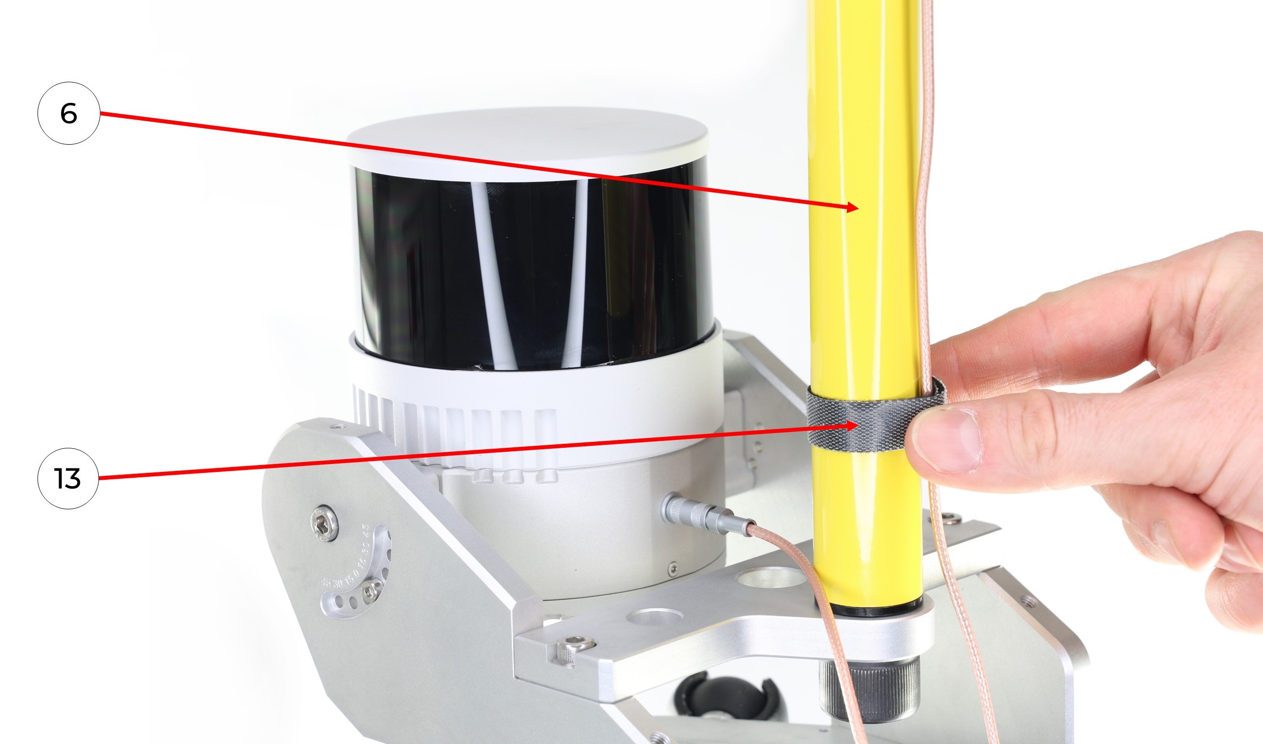 TOPODRONE LiDAR to mobile mount installation