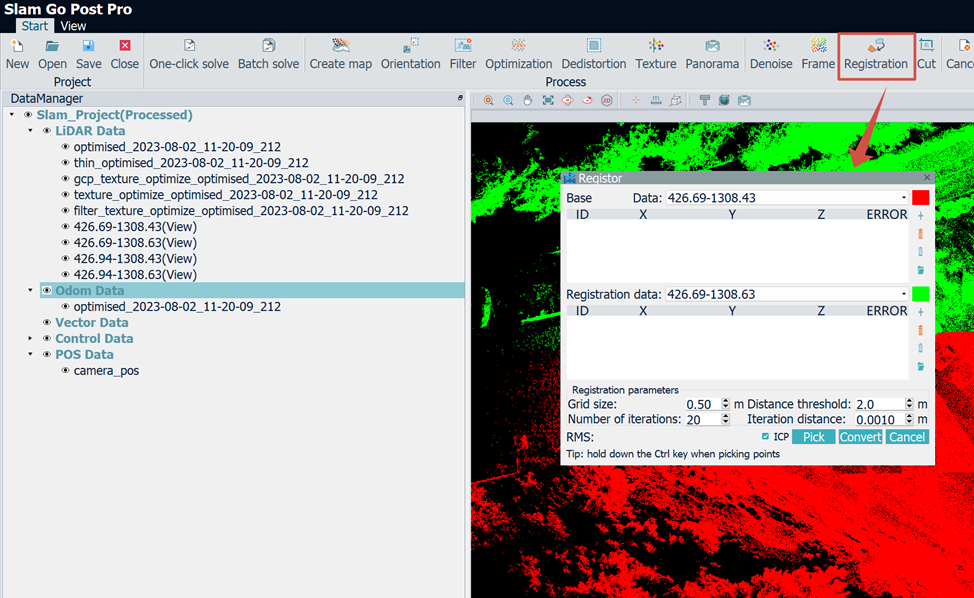 Point cloud editing