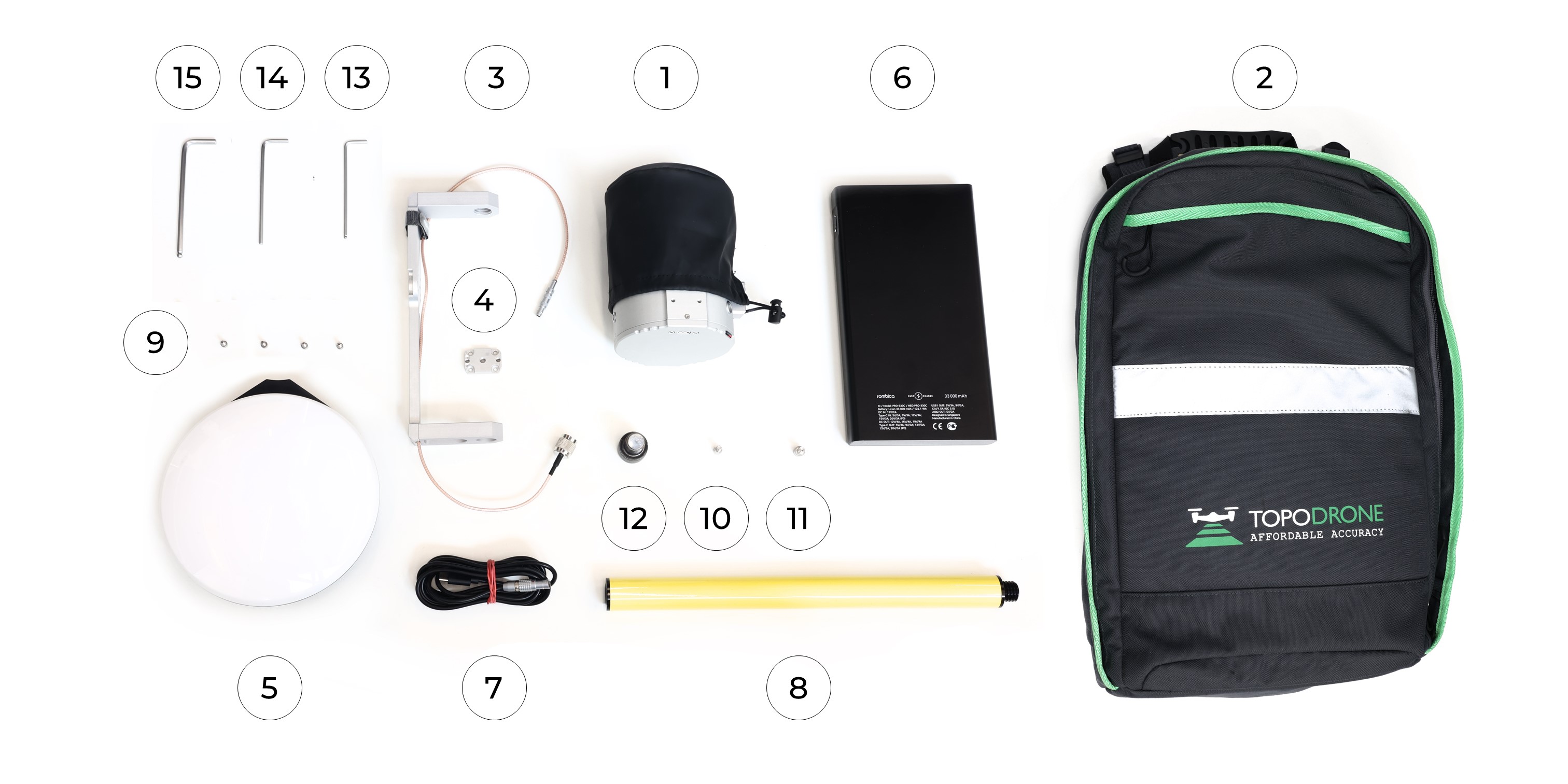 TOPODRONE LiDAR to backpack installation
