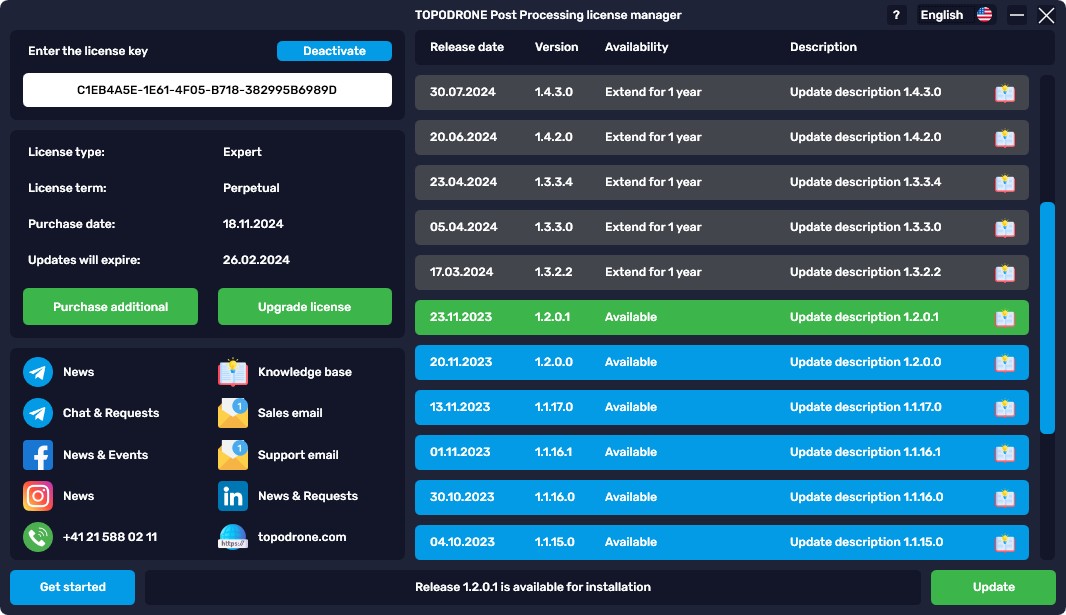 TOPODRONE Post Processing software installer