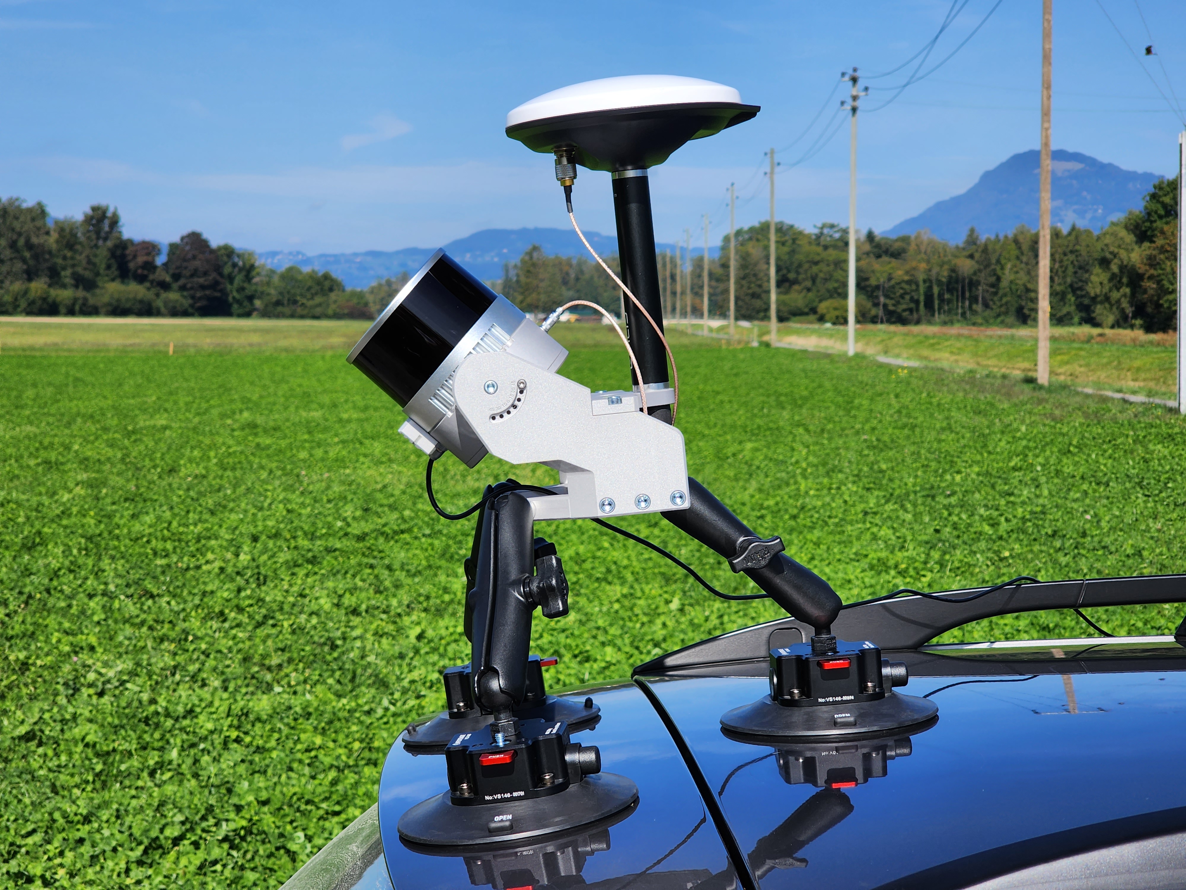 TOPODRONE LiDAR to mobile mount installation