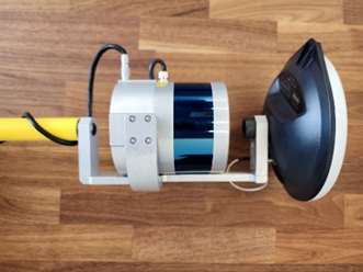 Mounting the TOPODRONE laser scanner on the backpack