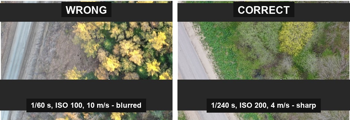 Insufficient light: wrong and correct settings