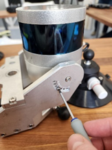 Installing the TOPODRONE laser scanner on a car mount