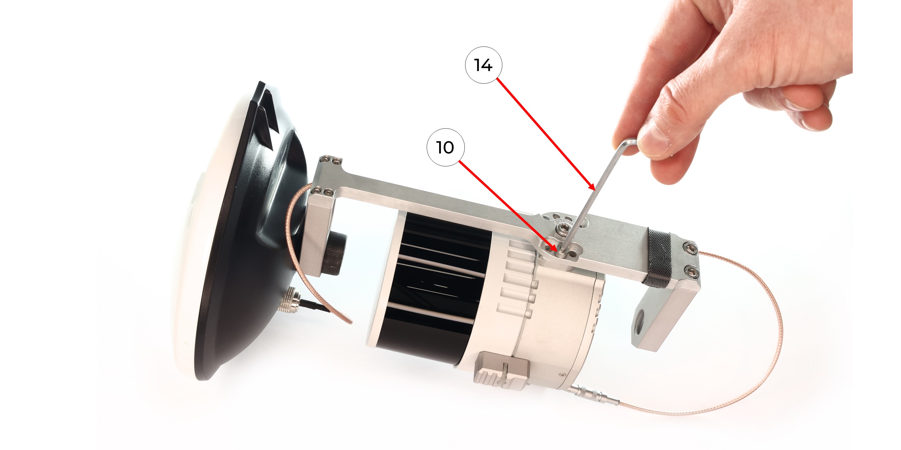 TOPODRONE LiDAR to mobile mount installation