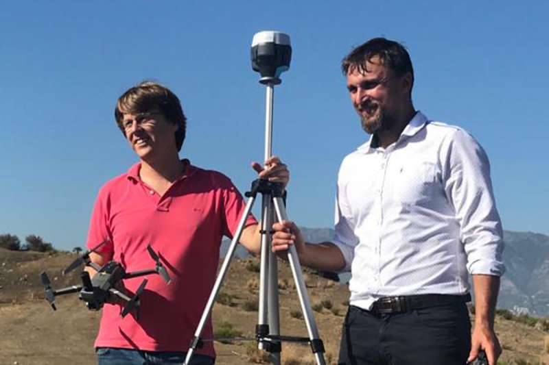 Precise survey by Topodrone DJI Mavic 2 Pro L1/L2 RTK/PPK in Malaga, Spain