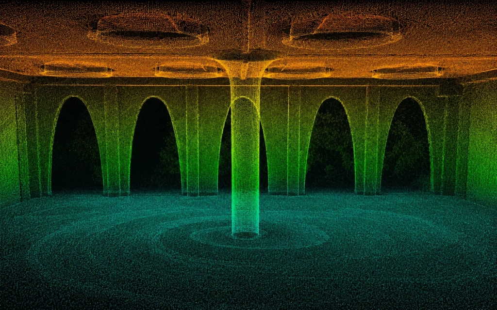 Point cloud for surveying and a digital twin