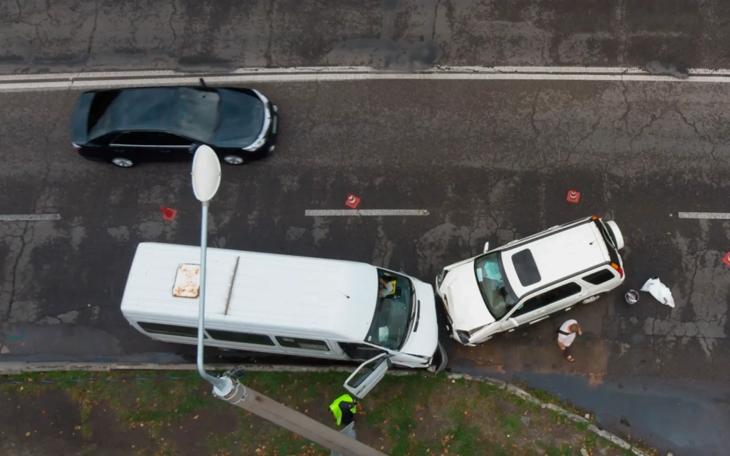 Recording a road traffic accident scene