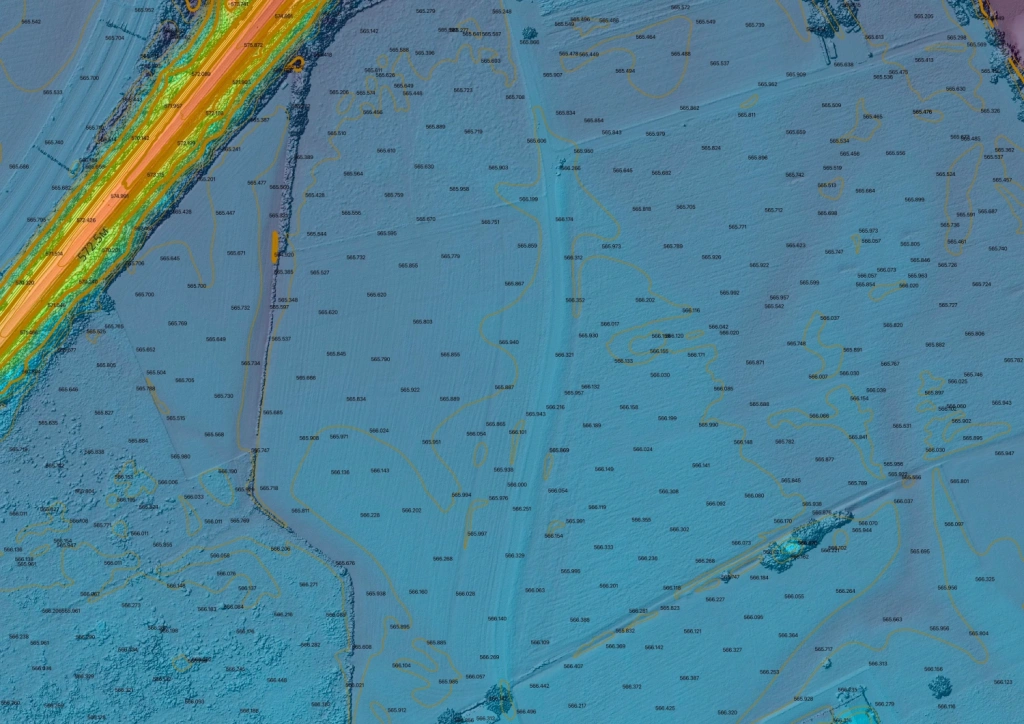 Point cloud visualisation in natural colours