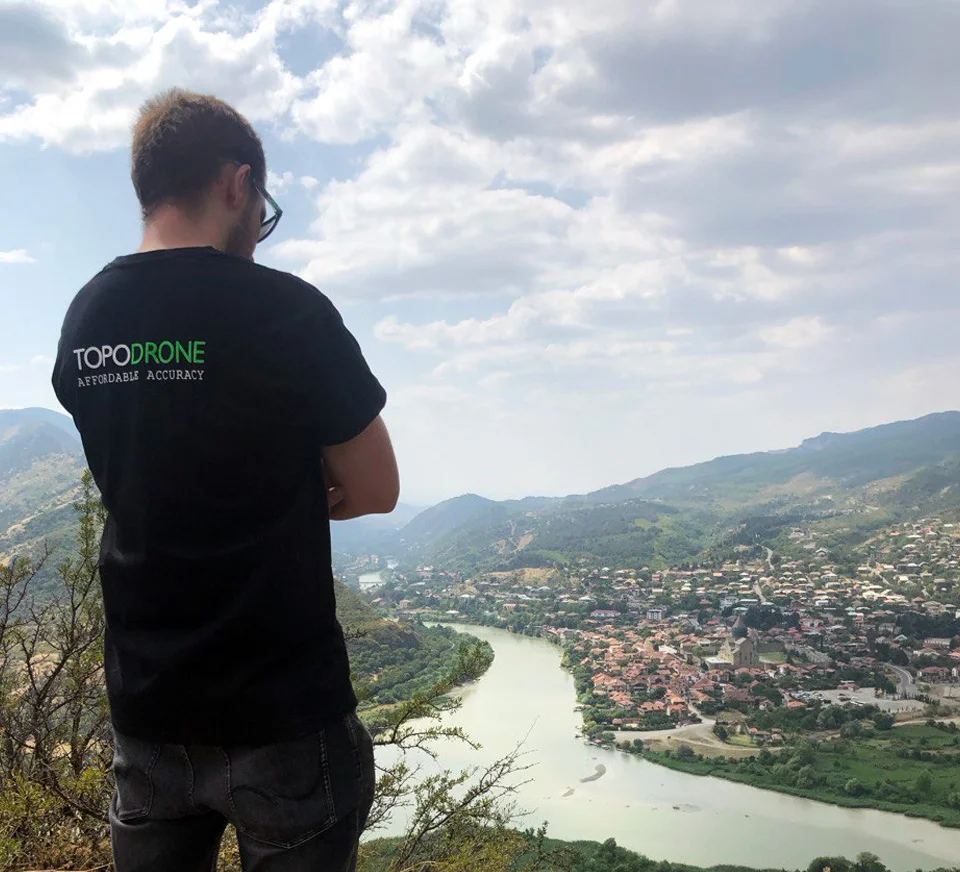 TOPODRONE team before photogrammetric survey