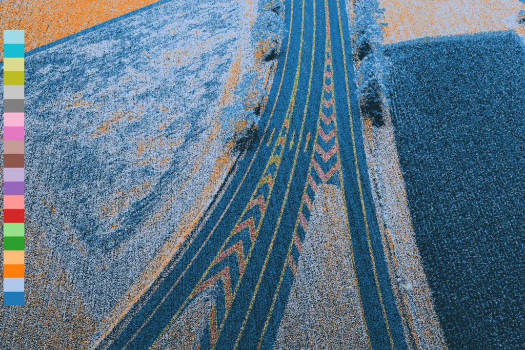  Laser scanning of road markings