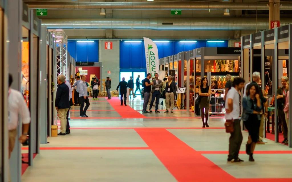 Interior of an exhibition space