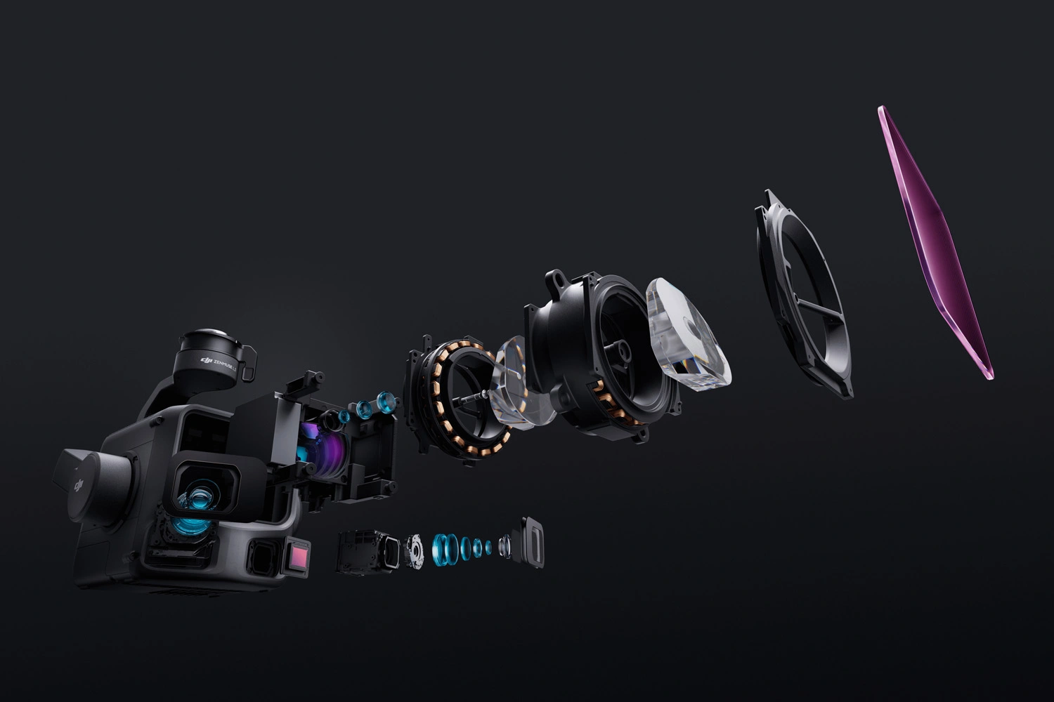 Exploded view of the DJI Zenmuse L3