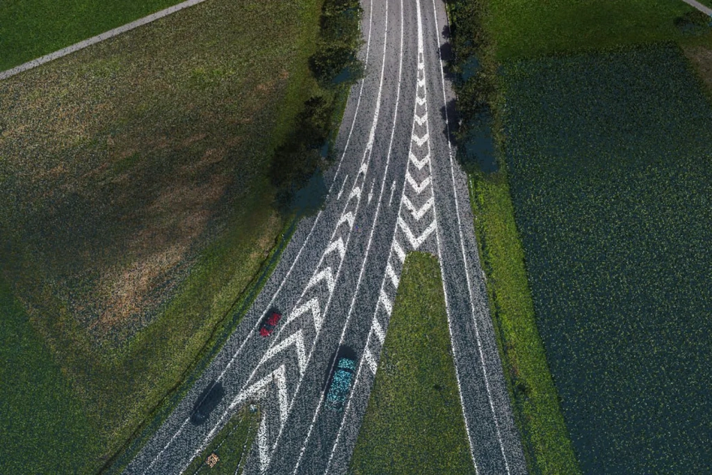  Laser scanning of road markings