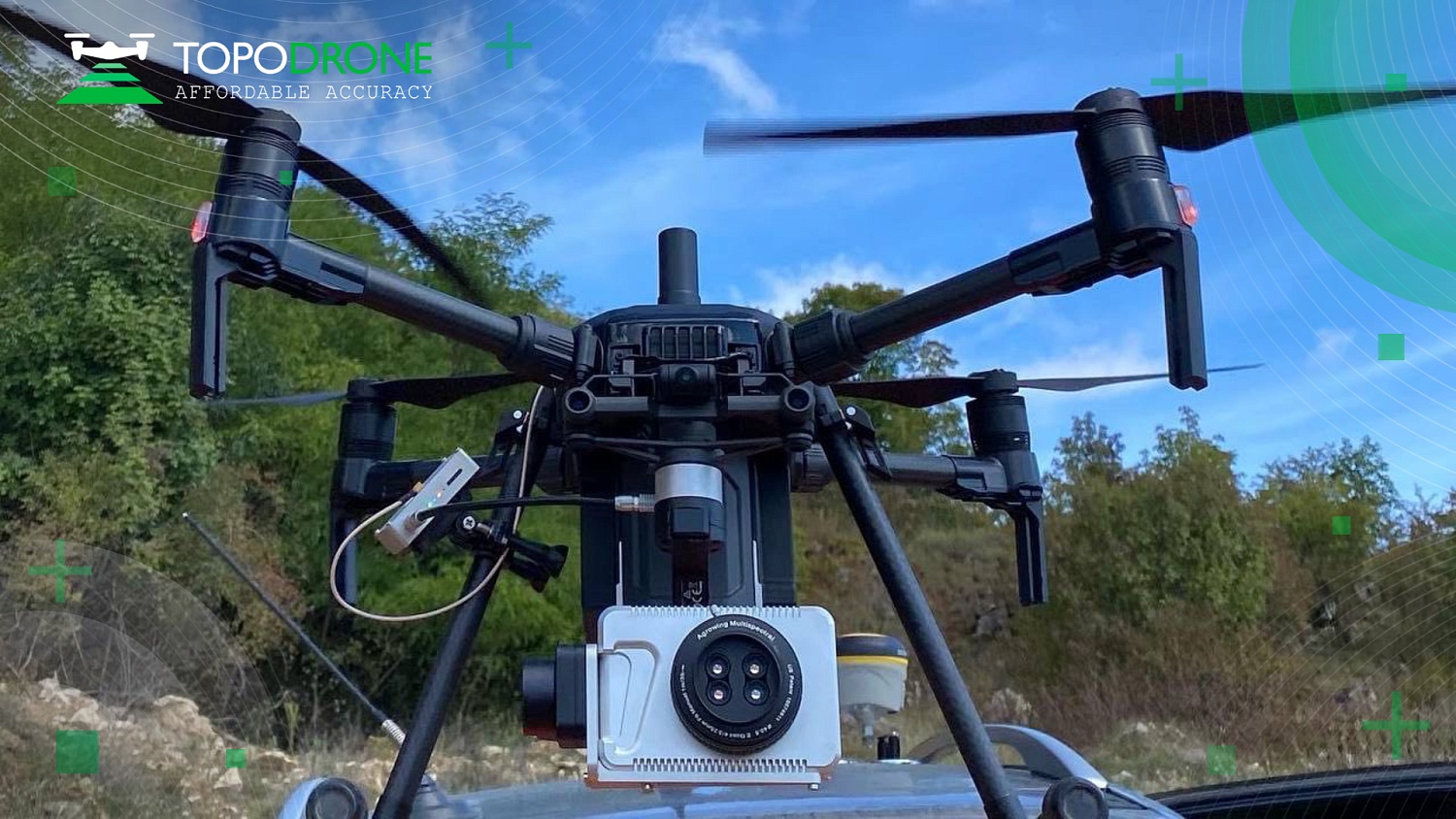 TOPODRONE P61 camera with AGROWING's DUAL/QUAD/SEXTUPLE sensors