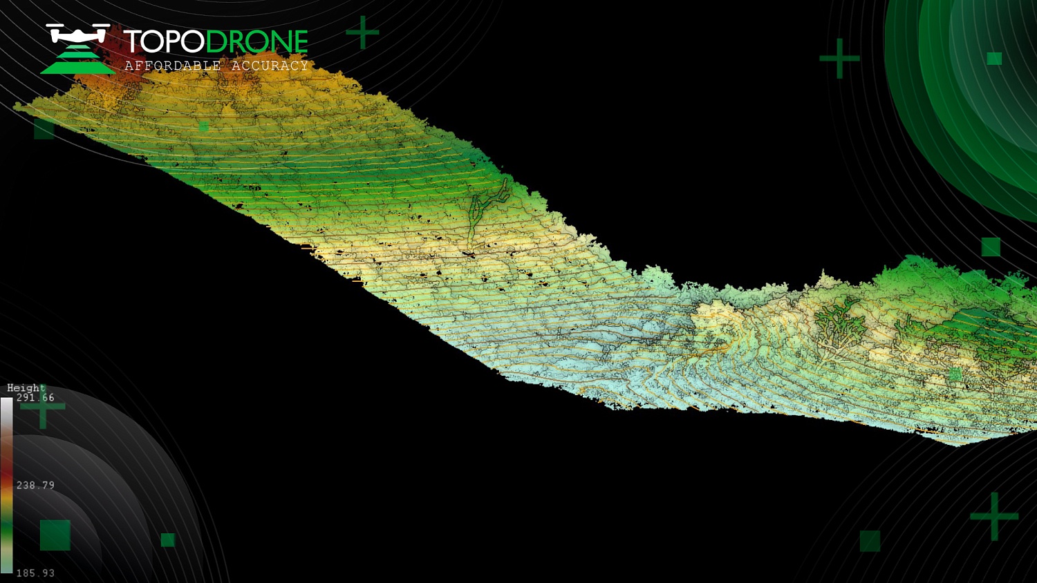 TOPODRONE IN SANGAREDI, REPUBLIC OF GUINEA