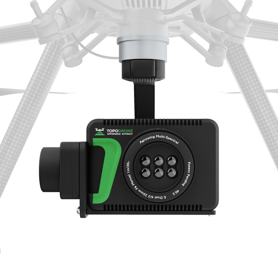 TOPODRONE P61 + Agrowing Sextuple + PPK